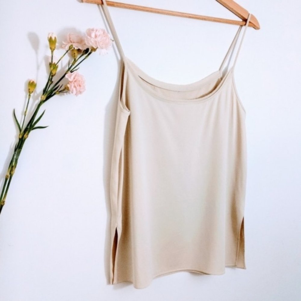 NWOT HELMUT LANG Silk Cream Cami Tank Top - S